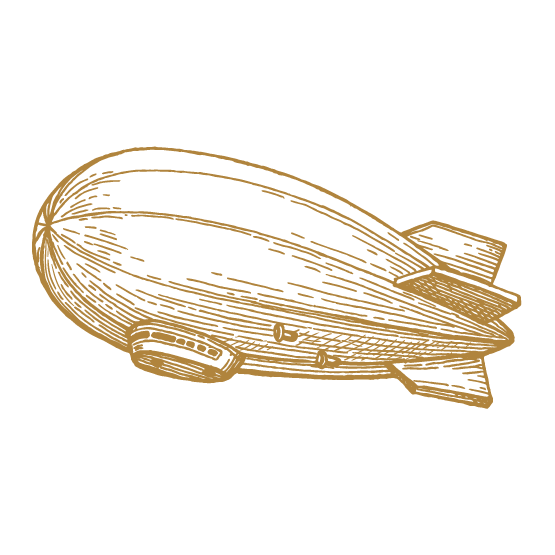 Illustration eines Zeppelins
